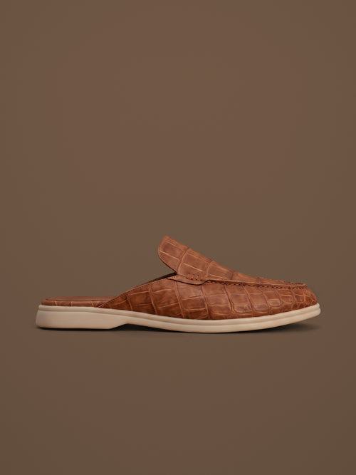 The Antibes Mule — Brown, side view
