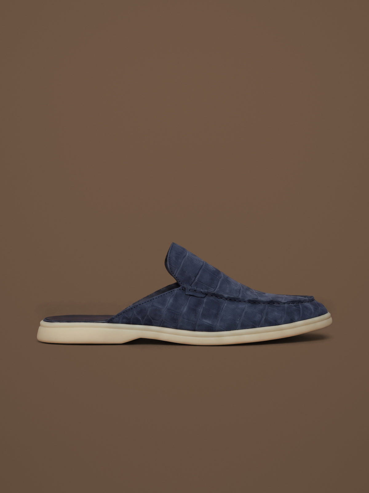 The Antibes Mule — Navy, side view