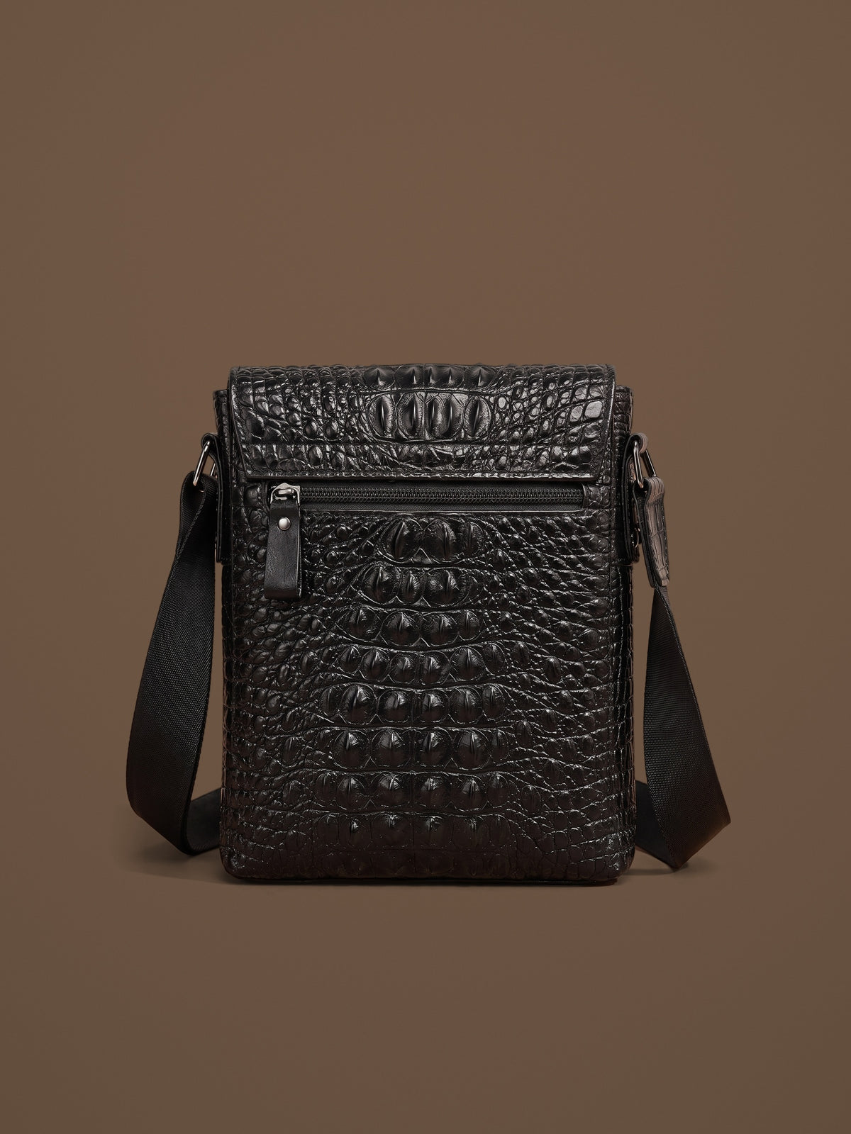 The Biarritz Crossbody — Black, back