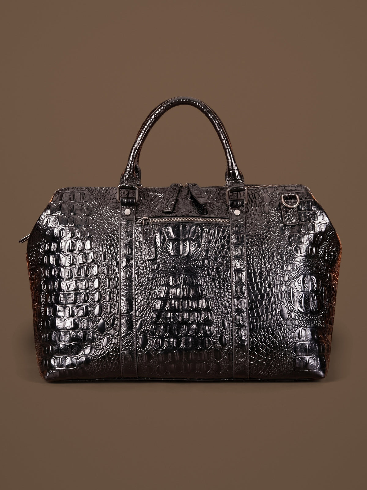 The Deauville Travel Bag — Black, front